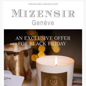 An Exclusive Offer for Black Friday