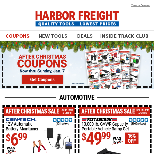 Shop Our AFTER CHRISTMAS Savings with NEW COUPONS & DEALS