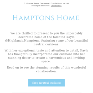 Check out our latest collaboration with Kayla @Highlands.Hamptons