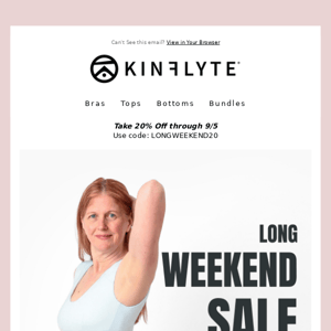 Take 20% OFF 📣 Long Weekend Sale 📣