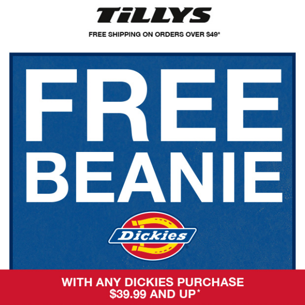 ➡️ Want a FREE Dickies Beanie?