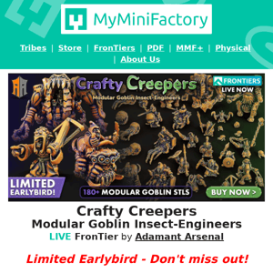 Earlybird savings on modular goblin builders! ⚔️