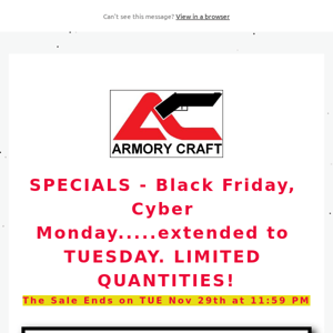 ARMORY CRAFT - HUGE DISCOUNTS - 4 DAYS ONLY