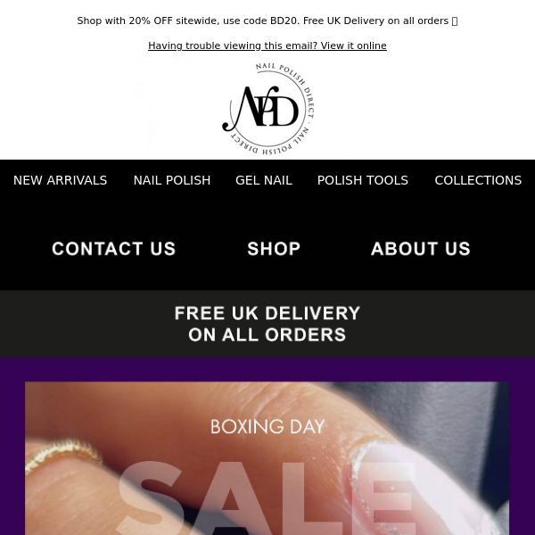 Our Boxing Day Sale has started EARLY 💜 Shop 20% OFF sitewide, use code BD20