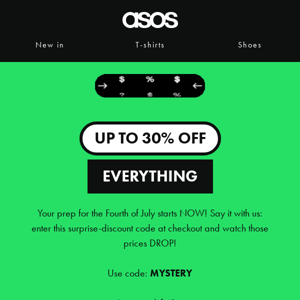 Up to 30% off everything! 🔮