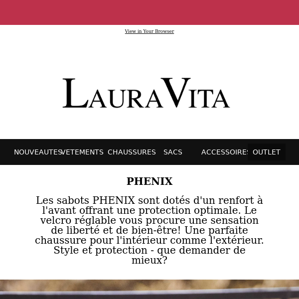 Vous allez adorer le confort de la Phenix ! Notre modèle incontournable de Laura Vita