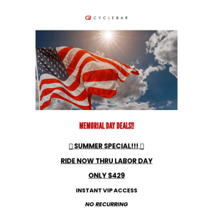 FINAL DAY FOR MDW/SUMMER DEALS