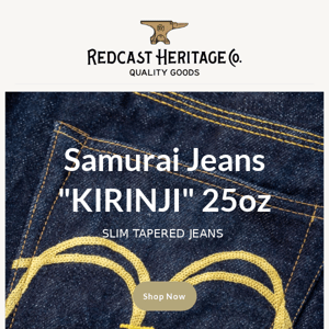 Samurai Jeans "KIRINJI" 25oz – Available NOW ⚔️🟡⚔️