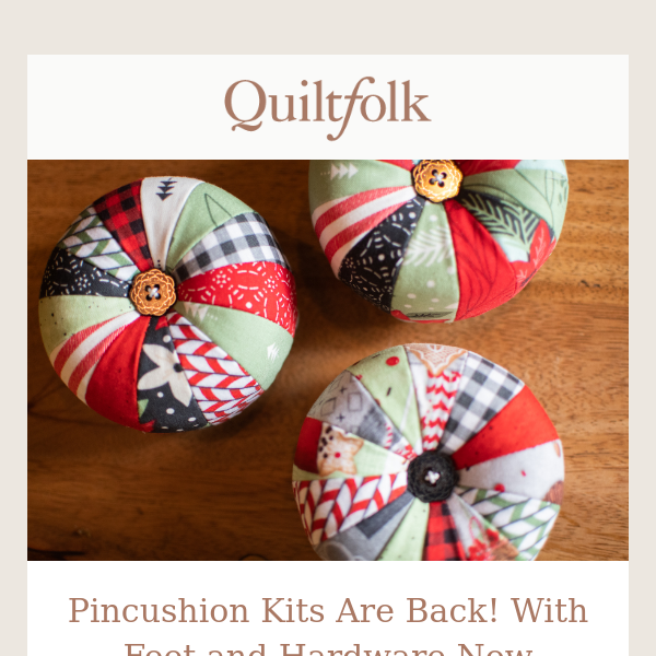 Color Wheel Pincushion Kit - Quiltfolk