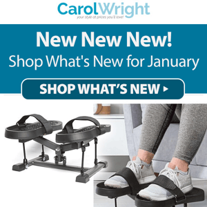 New New New! Shop What's New for January