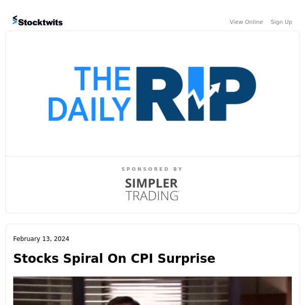 Stocks Spiral On CPI Surprise