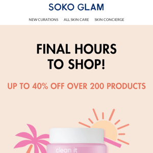 ☀ENDS TODAY! Up to 40% OFF ☀