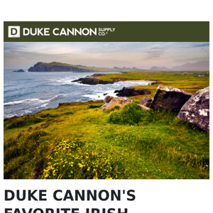 Duke Cannon Tips His Cap to the Irish