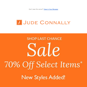 Sale - New Styles Just Added!