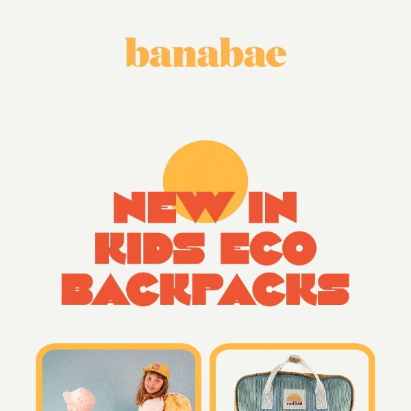 NEW IN! Our Kids Eco Backpacks Have Arrived