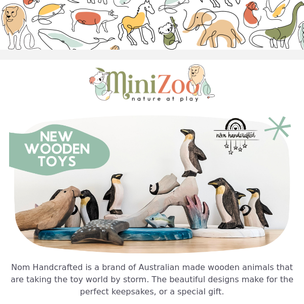 Made in Australia 🐨 NEW Wooden Animals from NOM Handcrafted