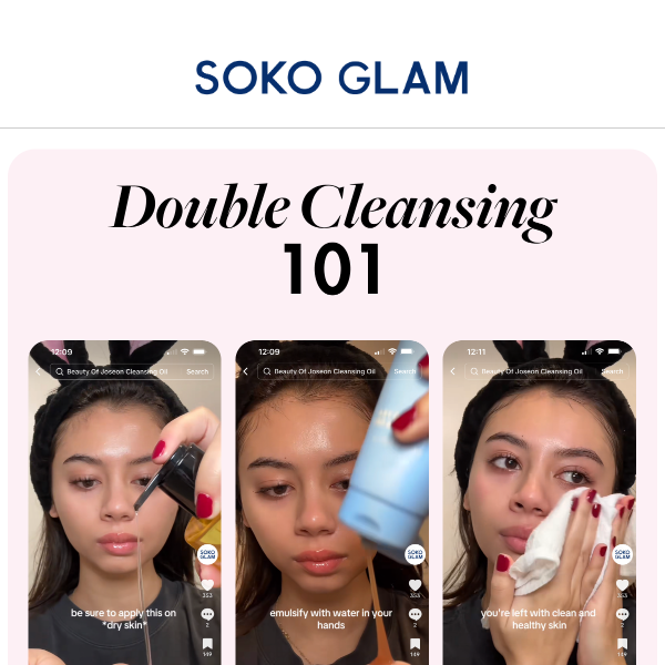 Are you (double) cleansing correctly?