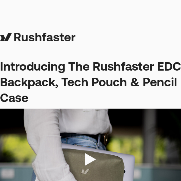 Rushfaster Essential Tech Pouch