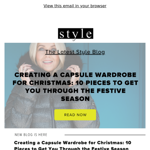 Creating a Capsule Wardrobe for Christmas ✨