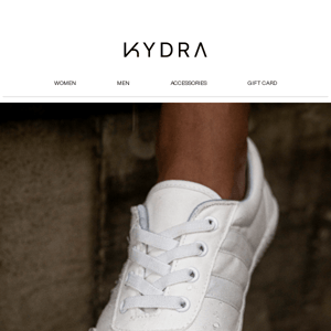 The Kydra Shoe in White: Limited Quantities