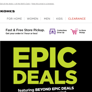 LAST CHANCE for Beyond Epic Deals (like $9 Tek Gear tees for the family!) 🙌