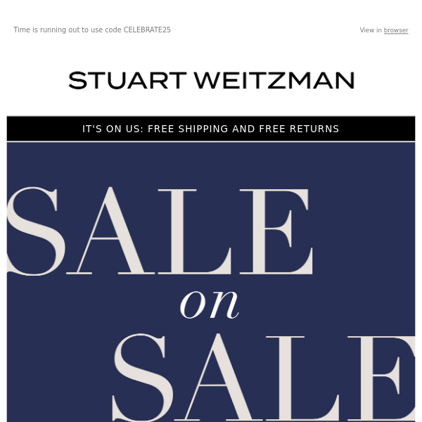 Stuart Weitzman: Extra 25% Off Sale Styles to Ring in the New Year