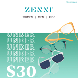 Prescription glasses under $30?!? YES, please!