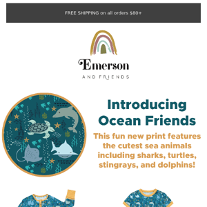NEW Ocean Friends Pajamas are here! 🦈