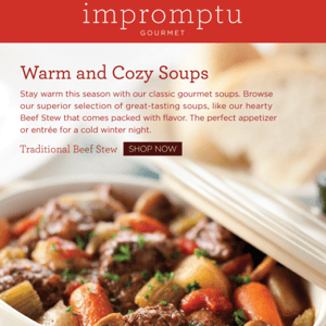 Shop our hearty soups