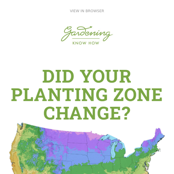 Know Your Zone: New USDA Plant Hardiness Zone Map