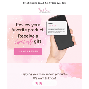 Review a Product, Receive a GIFT! 🎁