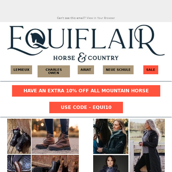 MOUNTAIN HORSE FOOTWEAR & CLOTHING - BACK IN STOCK