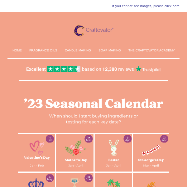 Your 2023 "Seasonal Calendar"