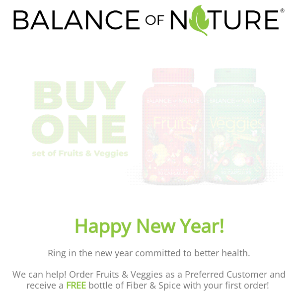 Get More nutrition in your diet this year! 🍎🍊🍏🍌🍒🍓