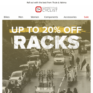 Save Up To 20% On Select Bike Racks