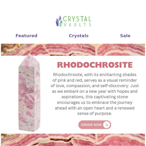 Ring in the New Year with Rhodochrosite 🥂
