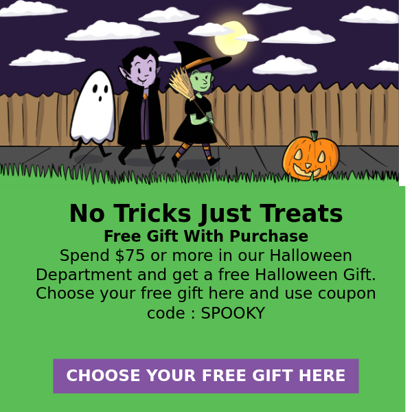 October Fun - Free Gift With Purchase