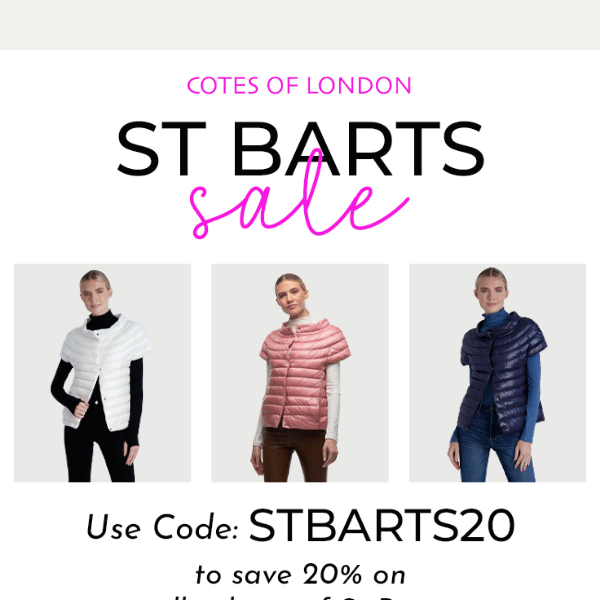 Last Chance for 20% off St Barts! 😮