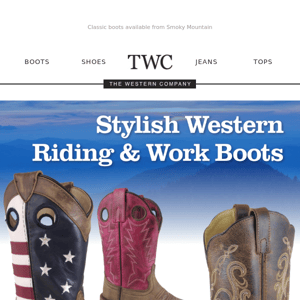 Classic Boots Available from Smoky Mountain