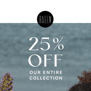 Flash Sale! 25% OFF!  🌾