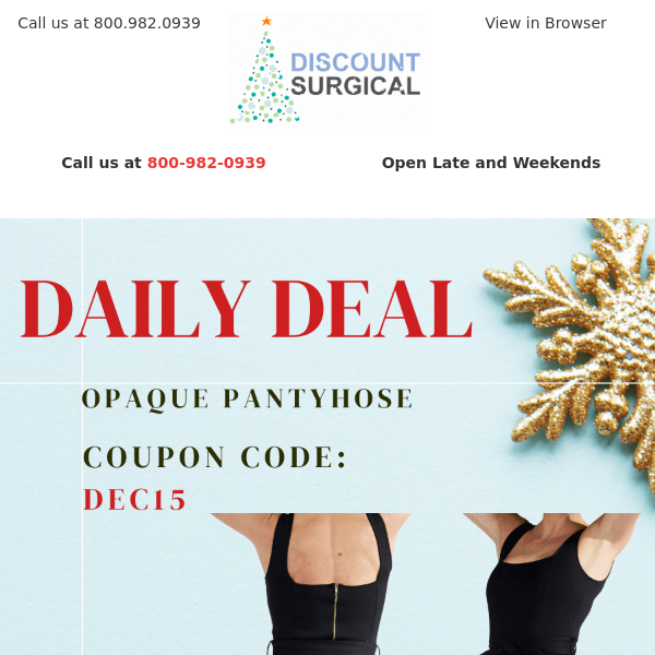 10 Days To Go: Today's Daily Deal - Opaque Pantyhose