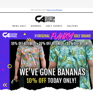 We’ve gone bananas 🍌 10% OFF EVERYTHING