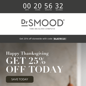 Happy Thanksgiving from Dr Smood!