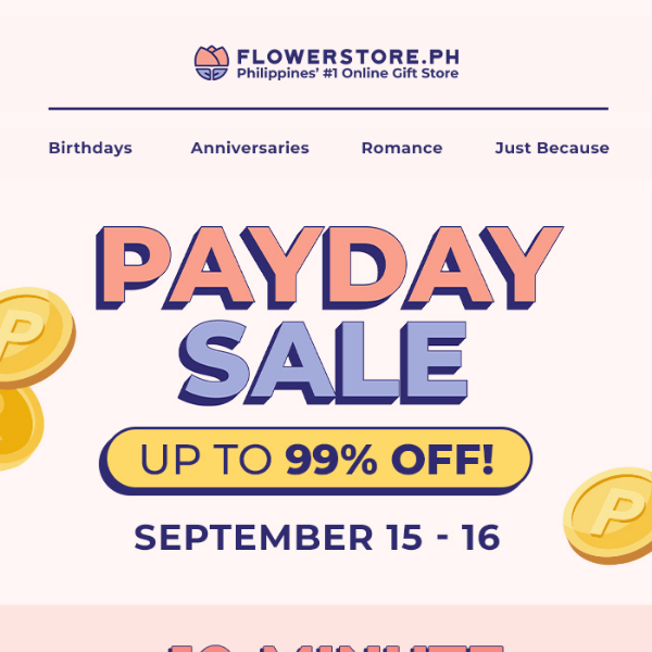 Payday Sale is finally here! 🥳
