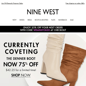 The boot we're coveting is 75% off!