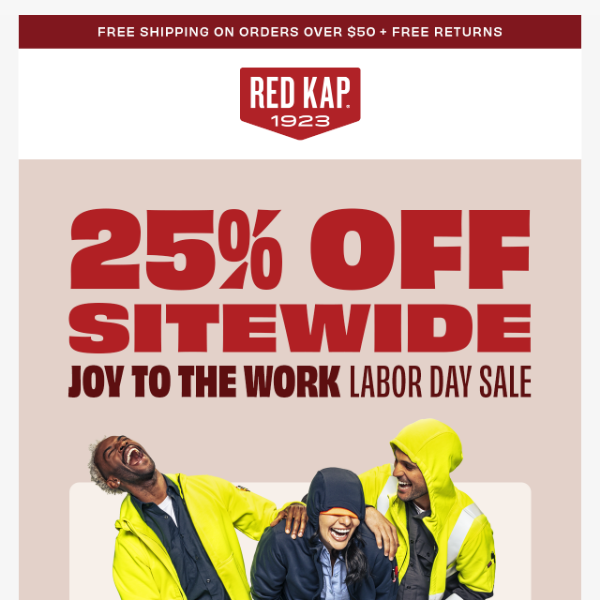 Celebrate with our Labor Day Sale - 25% Off Sitewide!