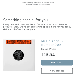 NEW! Mr Ho Angel - Number 909