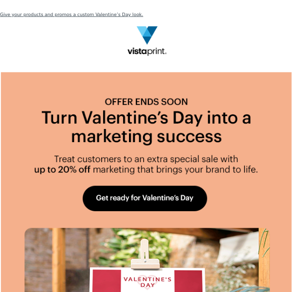 Love’s everywhere...and your brand should be too 😍 Attract attention with up to 20% off Valentine’s Day marketing