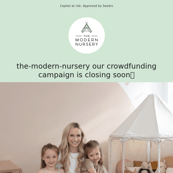 The Modern Nursery there are only 3 days left to join our mission⏰