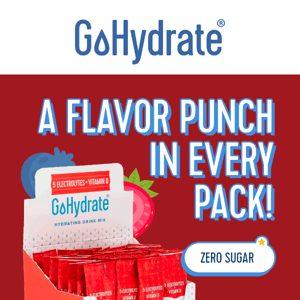 GoHydrate Gets Punchy with Flavor!